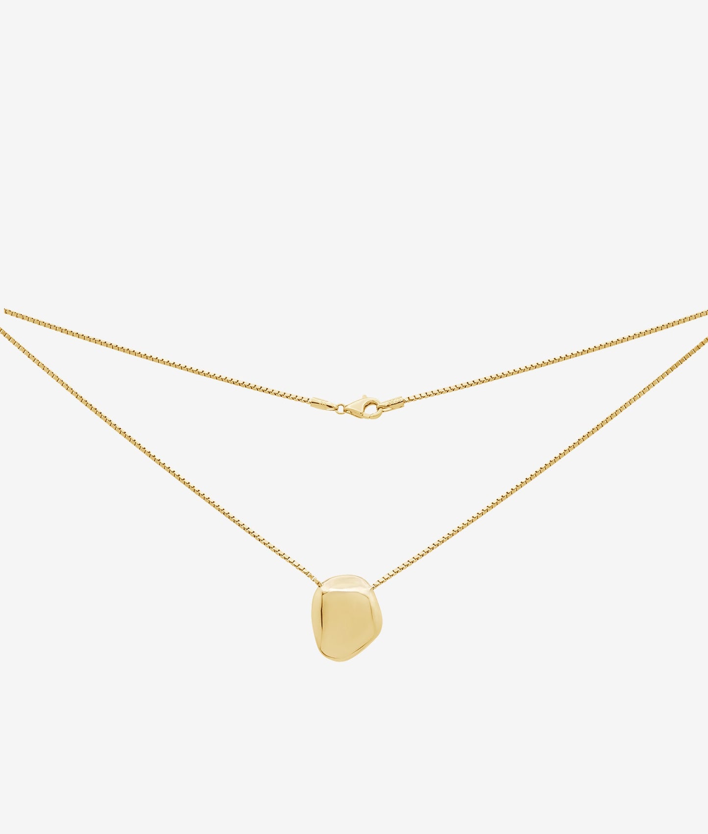 Fin guldhalskæde med vedhæng